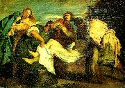 Eugene Delacroix la mise au tombeau oil painting artist